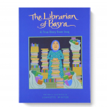 In the Spring of 2003, Alia Muhammad Baker was the city of Basra’s real-life librarian. She was the keeper of cherished books and her library was a haven for community gatherings. But with war imminent in Basra, Iraq, what could this lone woman do to save her precious books? With lyrical, spare text and beautiful acrylic illustrations, Jeanette Winter shows how well she understands her young audience. This true story of one librarian’s remarkable bravery reminds us all how, throughout the world, the love of literature and the respect for knowledge knows no boundaries. Recommended for Elementary students.