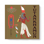 Born to a pharaoh who had the revolutionary idea that all of Egypt must worship only one god, Tut allowed his subjects to worship either the one god, Aten, of his father or the many shapes and forms of the sun god, Amun, whom they had worshiped since ancient times. Using research that includes the artifacts in King Tutankhamun’s tomb, this book shares the rich details of the king’s life, from ostrich to lion hunts, to the challenges of ruling his Kingdom. Great for Middle School students.