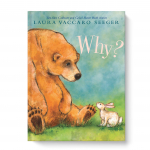 Bear just wants to water his flowers, but Rabbit needs to know: why? Bear is looking forward to a peaceful night of stargazing, but all Rabbit cares about is: why?
As spring passes into summer, and Rabbit continues to wonder why?, detailed, lush watercolor illustrations encourage the reader to figure out the reason for each question. This story is a reminder that even when there are no answers for our questions, we can count on trust and love-- and sometimes, that's more than enough. Great for Elementary students.
