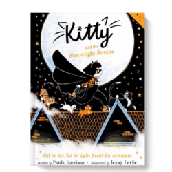 Kitty is special. Her mother is a superhero with catlike powers that Kitty and her little brother Max will someday inherit. But being a superhero involves going on daring adventures at night, and Kitty doesn’t know if she’ll ever be brave enough for that! One night though, Kitty finds a cat waiting at her window. When he introduces himself, Kitty is shocked to realize she can understand him—her powers have arrived! The cat, Figaro, has a problem, and he needs her help. Great for Middle School students.