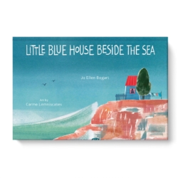 What child doesn’t love walking in the surf, feeling the water steal the sand from beneath her toes as a wave retreats? Who doesn’t love the salty smell of the air and the sight of ships far out on the horizon? What happens in the oceans is critically important to life on Earth. That’s why the girl in her little blue house wants to believe that the children gazing back from far over the horizon love the oceans as she does and wants to keep them safe, alive, and beautiful. color throughout. Great for Elementary students.