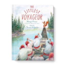 t is 1792 an intrepid squirrel, Jean Pierre Petit Le Rouge, sneaks onto a canoe of French settlers in Canada. Le Rouge is soon discovered because he can't contain his excitement--mon dieu he is so enthusiastic. The smells! The vistas! The comradery! The voyageurs aren't happy to have him because Le Rouge rides, but he does not paddle. He eats, but he does not cook. He doesn't even carry anything on portages. What kind of voyageur is that? Great for Middle School students.