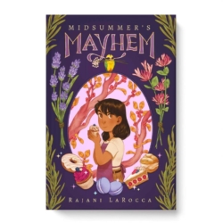 Mimi Mackson wants to win a baking contest to prove she’s not the least talented of her large Inidan-American family. But when Mimi’s dad returns from a business trip, he’s mysteriously lost his highly honed sense of taste. Without his help, Mimi will not be able to bake something impressive to propel her to gastronomic fame. One day, drawn into the woods behind her house by a familiar song, Mimi meets a boy who brings her to parts of the forest she’s never seen. Who knew there were banyan trees and wild boars in Massachusetts? Together they discover exotic ingredients and bake them into delectable and enchanting treats. Will these new findings help her win the baking contest? Great for Middle School students.