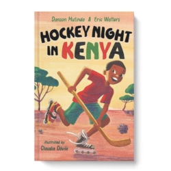 Kitoo and Nigosi, spend their days studying, playing soccer, helping their elders with chores and reading from the limited selection of books in their library. When the librarian gives Kitoo a copy of Sports Around the World he becomes fascinated by an image of the Canadian national men's ice hockey team. Then one day the fates align and Kitoo finds a pair of beat up old roller blades, he teaches himself to skate and dreams of one day playing hockey like the men in his book. But you can’t play ice hockey in Kenya, can you? Great for Middle School students.