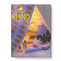 Meet Hudson, a hippo. Fran, an earthworm. And Jean, a lightbulb. They have one thing in common: a profound appreciation for rhinos. So, they form a Secret Rhino Appreciation Society, in which a key activity it wearing paper horns. But when they meet their first real, live rhino and ask her to do rhino-y things, she doesn’t want to charge or snort- she is not what the society expected, but can they learn to appreciate her for who she is? Great for Elementary students.