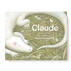 Claude is a celebrity alligator, mascot for San Francisco's California Academy of Sciences. 25 Years ago in Louisiana, he hatched out of his egg to discover he looked different. They were green and Claude was white. The other hatchings avoided him, and his color made him vulnerable to predators. So Claude went to a special zoo that cared for alligators where he lived in a pen by himself. Now he was safe--but alone. Claude began to interact with the five enormous snapping turtles who shared his swamp. The turtles didn't mind that Claude was different! And neither do the millions of people who visit him every year. Great for Elementary students.