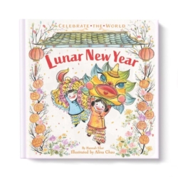 After the winter solstice each year, it’s time for a celebration with many names: Chinese New Year, Spring Festival, and Lunar New Year! With beautiful artwork by Chinese illustrator Alina Chau, this festive board book teaches readers that Lunar New Year invites us to spend time with family and friends, to light lanterns, and set off fireworks, dance with dragons, and live the new year in harmony and happiness. Great for Elementary students.