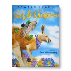 Duck has a yen for travel and adventure. Duck also has some very wet, cold feet and a gift for loyalty and compromise. Meet Kangaroo, Kangaroo has been around the world and back, and is looking for a little bit of luck. Or a duck. Great for Elementary students.
