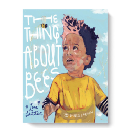 This book is a love poem from a father to his two sons, and a tribute to the bees that pollinate the foods we love to eat. Children are introduced to different kinds of bees, “how not to get stung,” and how the things we fear are often things we don’t fully understand. Recommended for Elementary students.