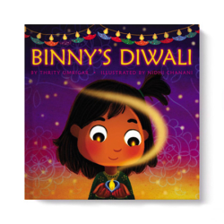 Binny is excited to talk to her class about her favorite holiday. But she struggles to find the words.Taking a deep breath, she tells her classmates about the fireworks that burst like stars in the night sky, leaving streaks of gold and red and green. Recommended for Elementary students.