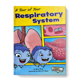 In graphic novel format, follow Molly and Ollie Oxygen as they travel through and explain the workings of the human respiratory system. Recommended for Elementary students.