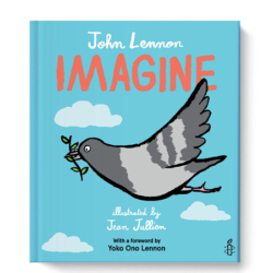 Join one little pigeon as she sets out on a journey to spread a message of tolerance around the world. Featuring the lyrics of John Lennon’s iconic song and illustrations by the award-winning artist Jean Jullien, this poignant and timely picture book dares to imagine a world at peace. Recommended for Elementary students.