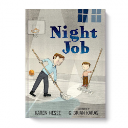 This is a children's book about a father and daughter who work together cleaning a school at night to sustain their family. The story celebrates the bond between a parent and child and the value of hard work. Recommended for Elementary students.